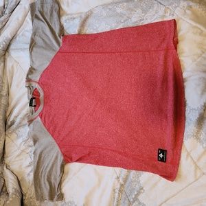LRG Lifted Research Group Speckle T Shirt Vintage Y2K Red And Grey